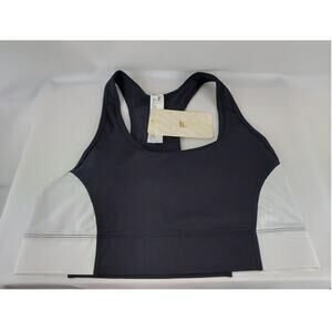 Fabletics Womens On-The-Go Medium-Impact Sports Bra Colorblock Size Large NWT